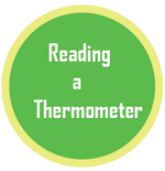 Geography and science quiz on reading a thermometer.